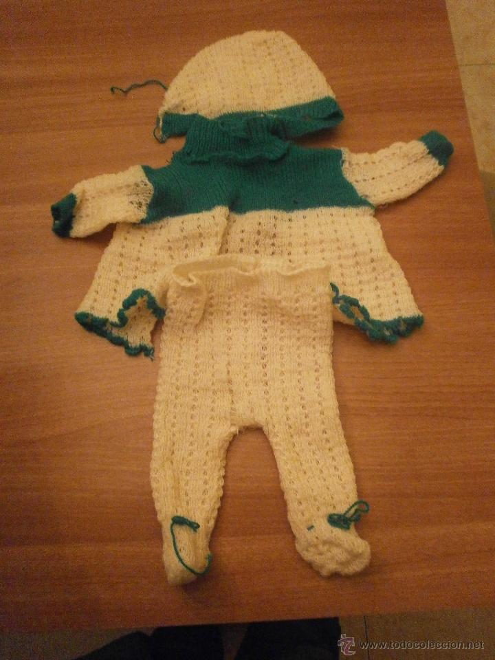 Vestidos mu&ntilde;ecas espa&ntilde;olas: CONJUNTO DE JERSEY , PANTALON ,Y GORRO - Foto 1