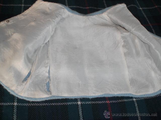 Vestidos mu&ntilde;ecas espa&ntilde;olas: ABRIGO AZUL PARA MU&Ntilde;ECO - Foto 3