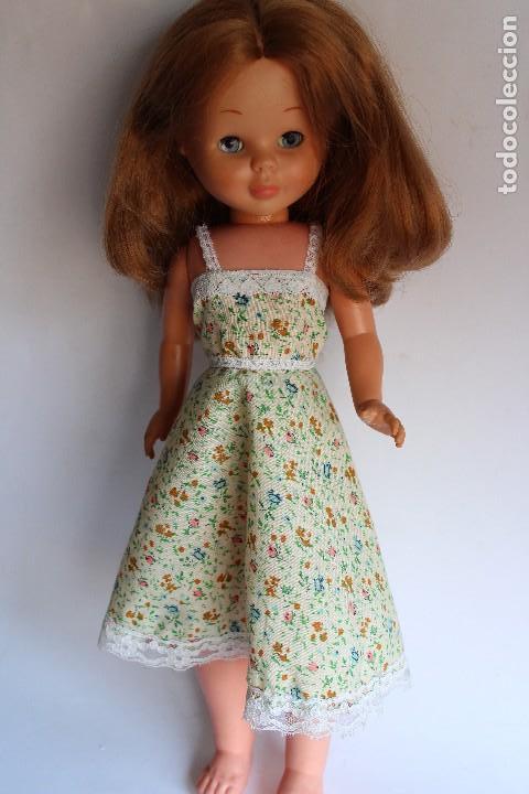 Dresses Spanish Dolls: VESTIDO VERDE CON FLORES Y PUNTILLA PARA NANCY O SIMILAR