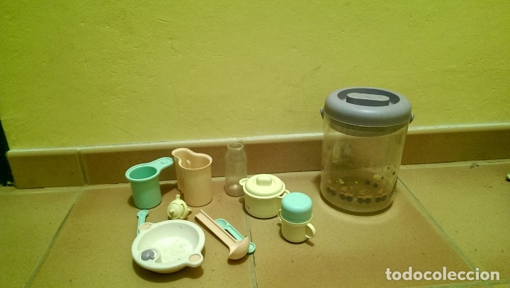 Vestidos mu&ntilde;ecas espa&ntilde;olas: LOTE CACHARRITOS COMIDA MU&Ntilde;ECAS &laquo;BERCHET&raquo; - Foto 1