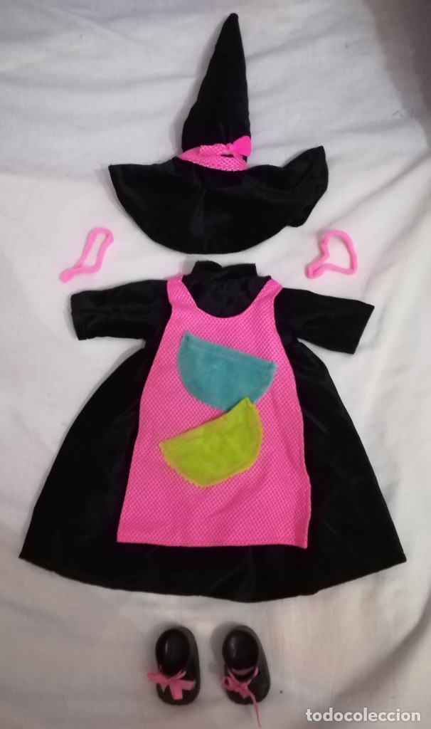 Vestidos mu&ntilde;ecas espa&ntilde;olas: CONJUNTO MU&Ntilde;ECA BRUJA ORIGINAL ONIL - Foto 1