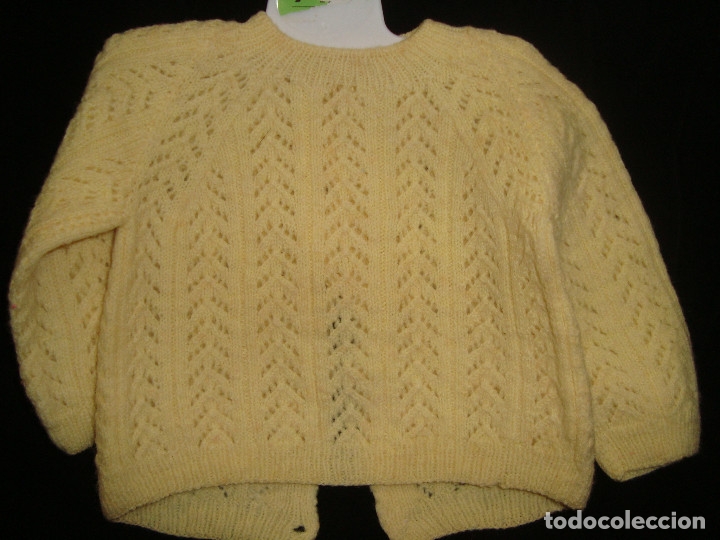 Vestidos mu&ntilde;ecas espa&ntilde;olas: ANTIGUO JERSEY DE MU&Ntilde;ECA / BEBE - Foto 1