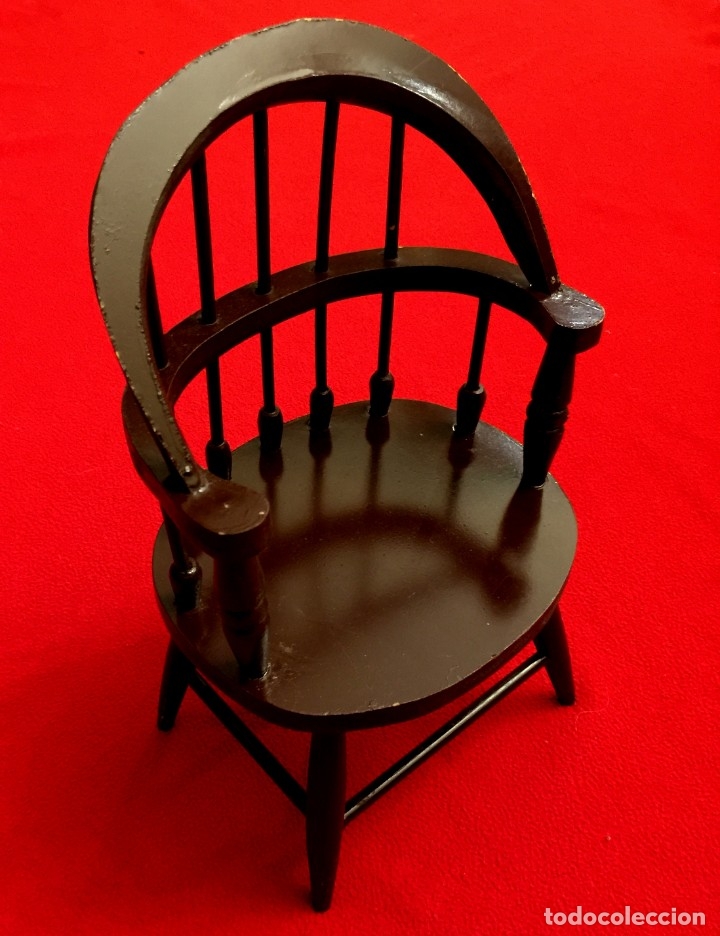 Vestidos mu&ntilde;ecas espa&ntilde;olas: SILL&Oacute;N DE MADERA PARA MU&Ntilde;ECAS. - Foto 2