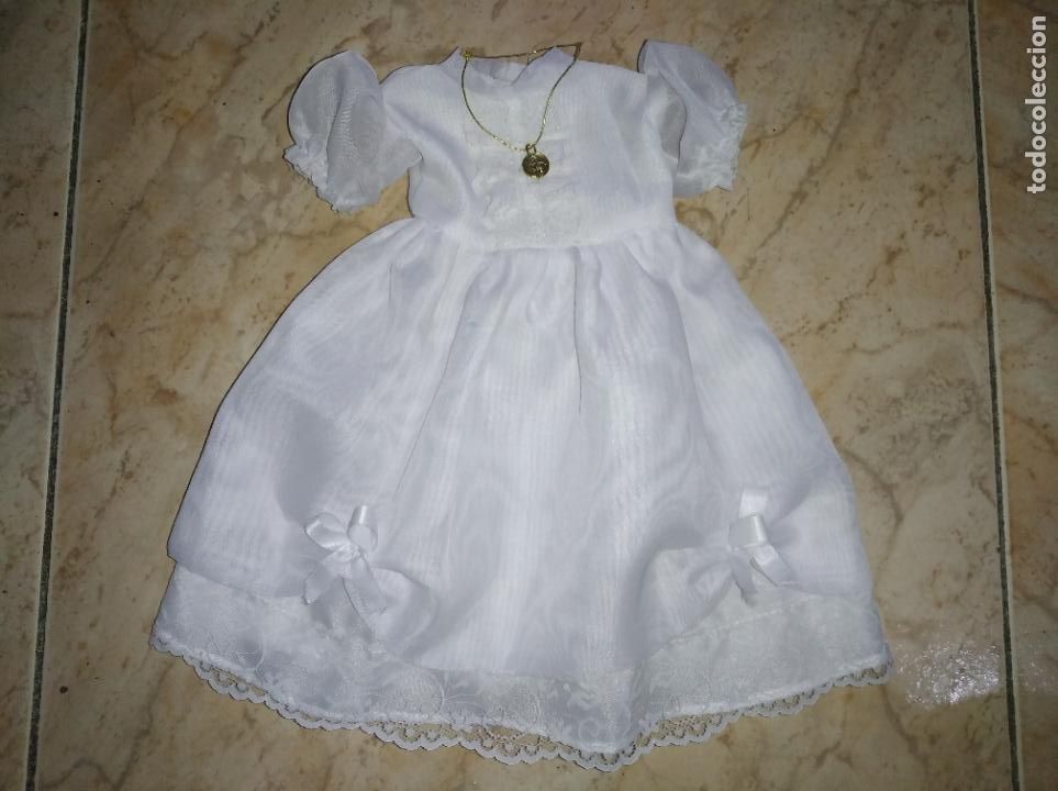 Vestidos mu&ntilde;ecas espa&ntilde;olas: Vestido de comuni&oacute;n para mu&ntilde;eca - Foto 1
