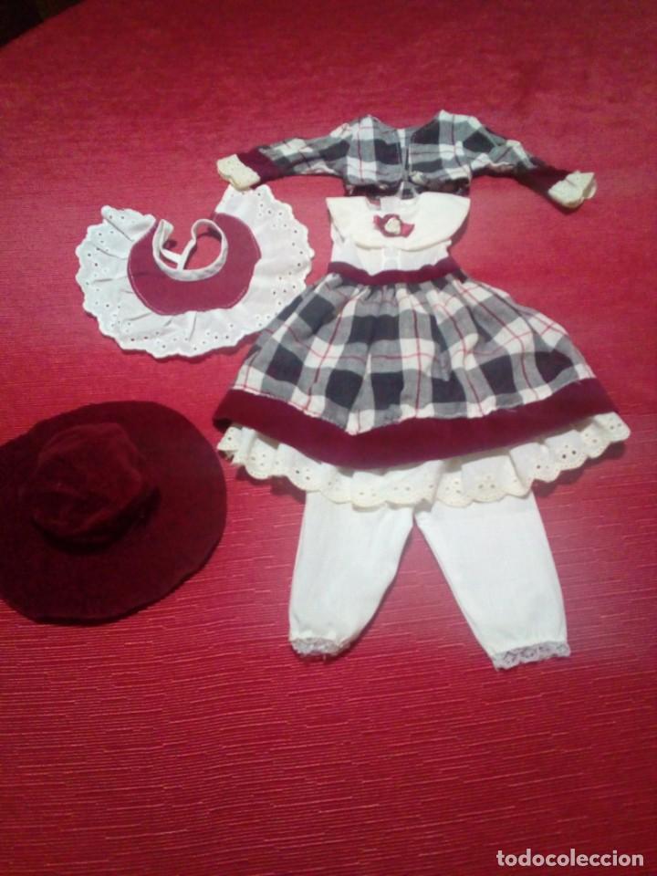Vestidos mu&ntilde;ecas espa&ntilde;olas: vestido,gorro y chaleco para mu&ntilde;eca - Foto 1