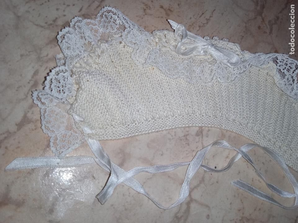 Vestidos mu&ntilde;ecas espa&ntilde;olas: Gorrito para mu&ntilde;eco bebe - Foto 3
