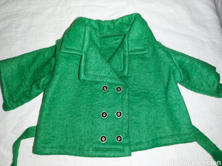 Vestidos mu&ntilde;ecas espa&ntilde;olas: BONITO ABRIGO VERDE PARA MU&Ntilde;ECA - Foto 4