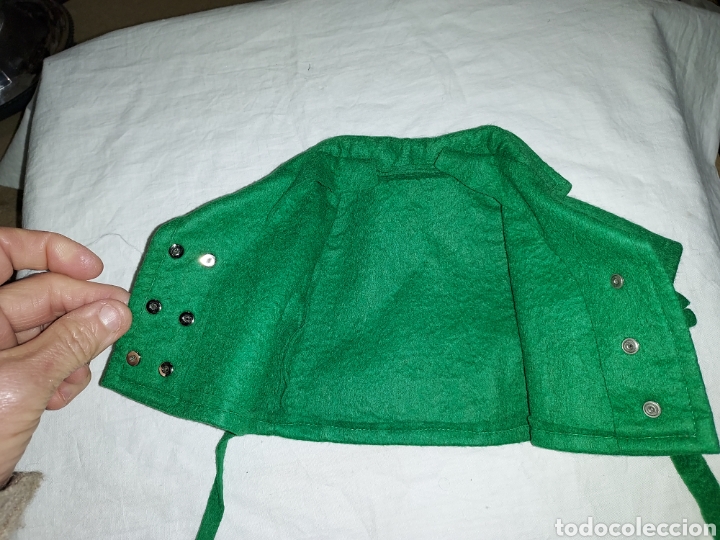 Vestidos mu&ntilde;ecas espa&ntilde;olas: BONITO ABRIGO VERDE PARA MU&Ntilde;ECA - Foto 3