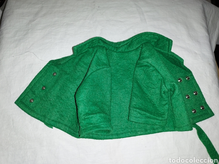 Vestidos mu&ntilde;ecas espa&ntilde;olas: BONITO ABRIGO VERDE PARA MU&Ntilde;ECA - Foto 5