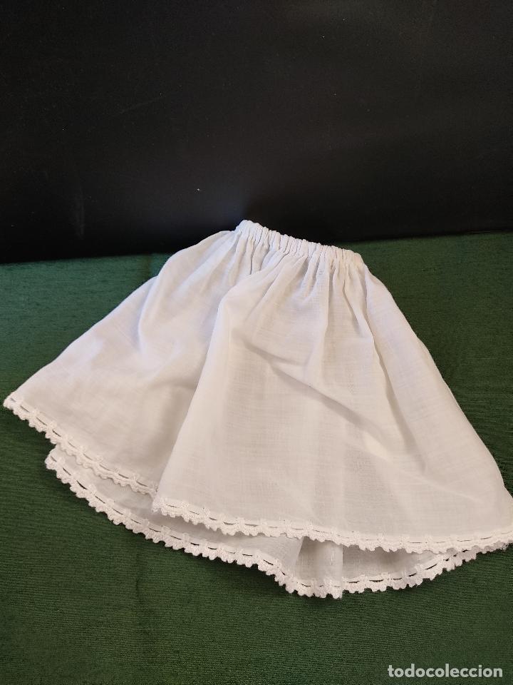 enaguas con puntilla de traje regional niña - Compra venta en todocoleccion