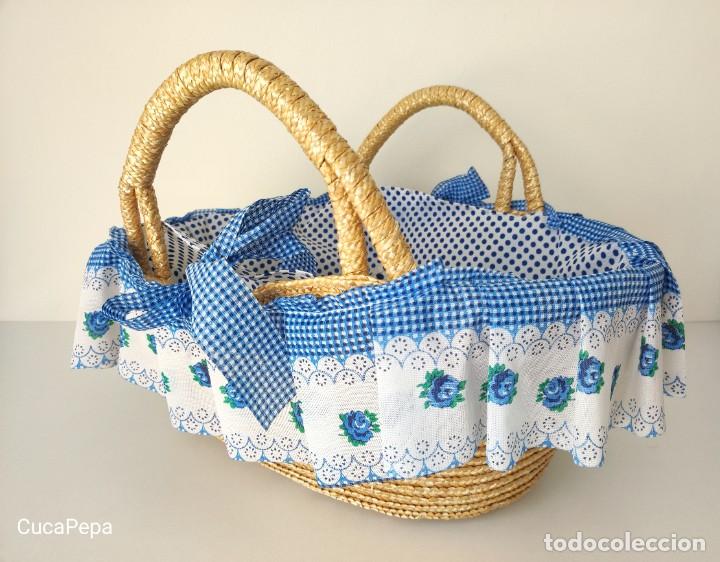 capazo cuna de muñeco muy nuevo.sin marca - Comprar Vestidos y Accesorios  Muñeca española Moderna en todocoleccion - 321167198
