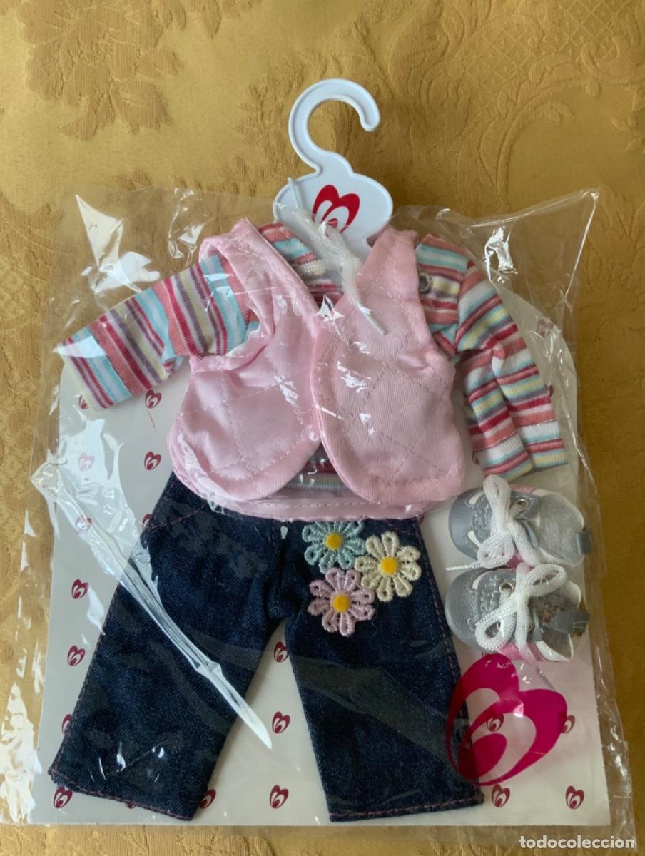 Vestidos mu&ntilde;ecas espa&ntilde;olas: CONJUNTO VAQUEROS MU&Ntilde;ECA DULCE EMY BLISTER - Foto 1