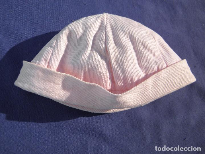 Vestidos mu&ntilde;ecas espa&ntilde;olas: Antiguo gorro rosa para mu&ntilde;ecas - Foto 1