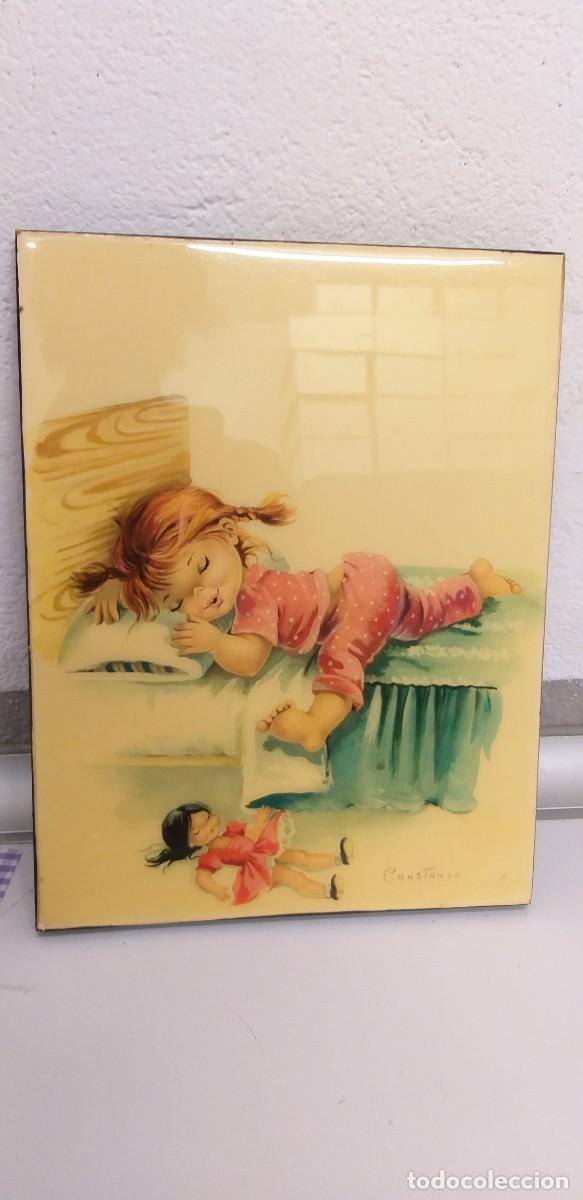Vestidos mu&ntilde;ecas espa&ntilde;olas: CUADRO INFANTIL VINTAGE DE CONSTANZA - Foto 4