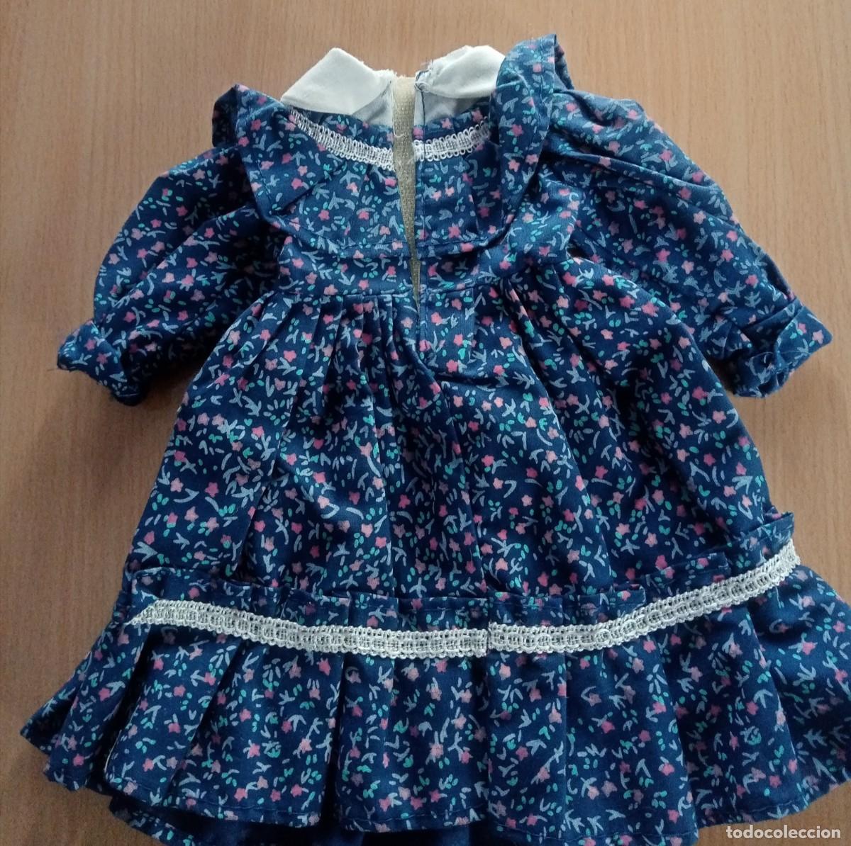 Vestidos mu&ntilde;ecas espa&ntilde;olas: Vestidito azul para mu&ntilde;eca. - Foto 1