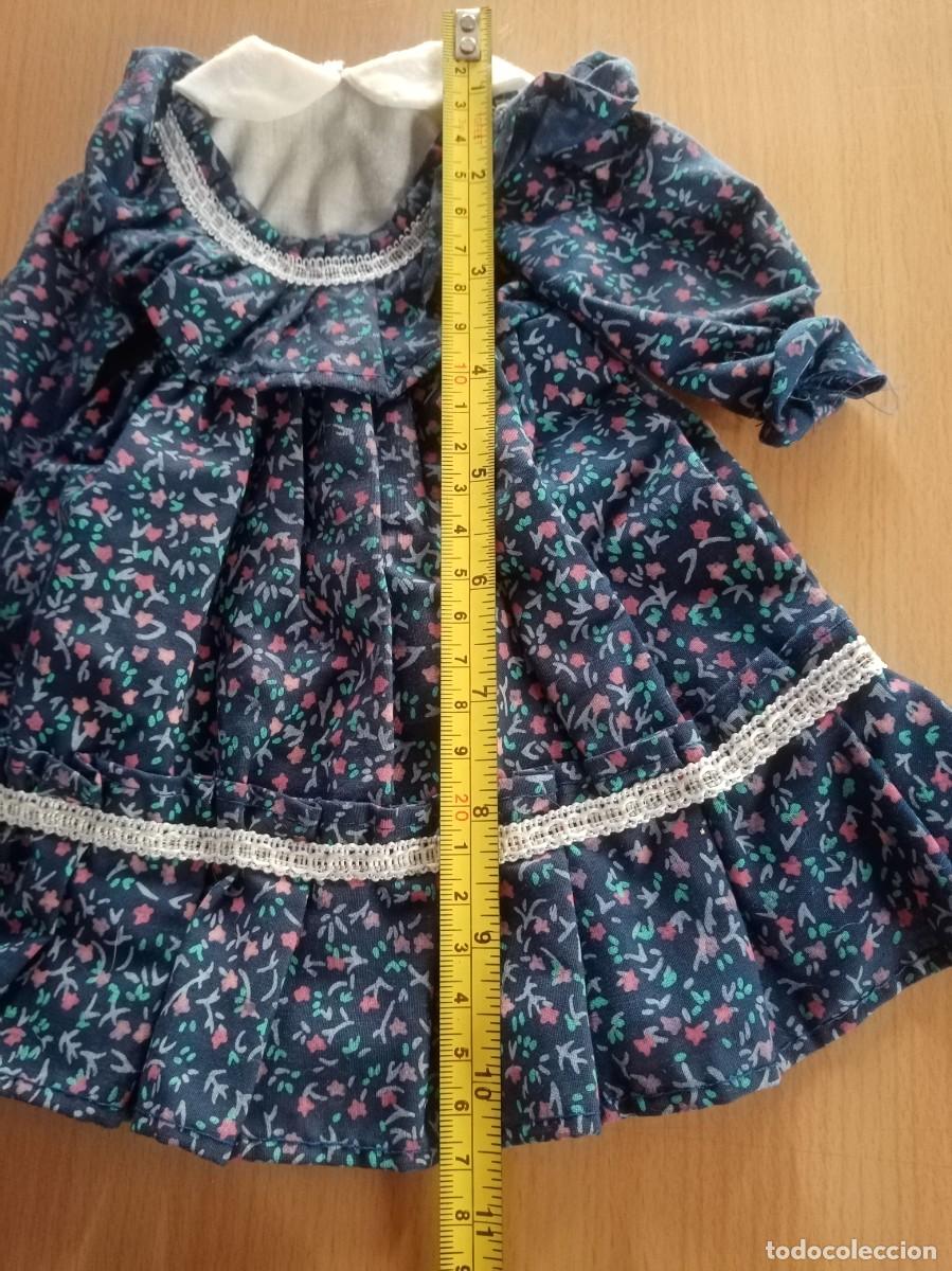 Vestidos mu&ntilde;ecas espa&ntilde;olas: Vestidito azul para mu&ntilde;eca. - Foto 3