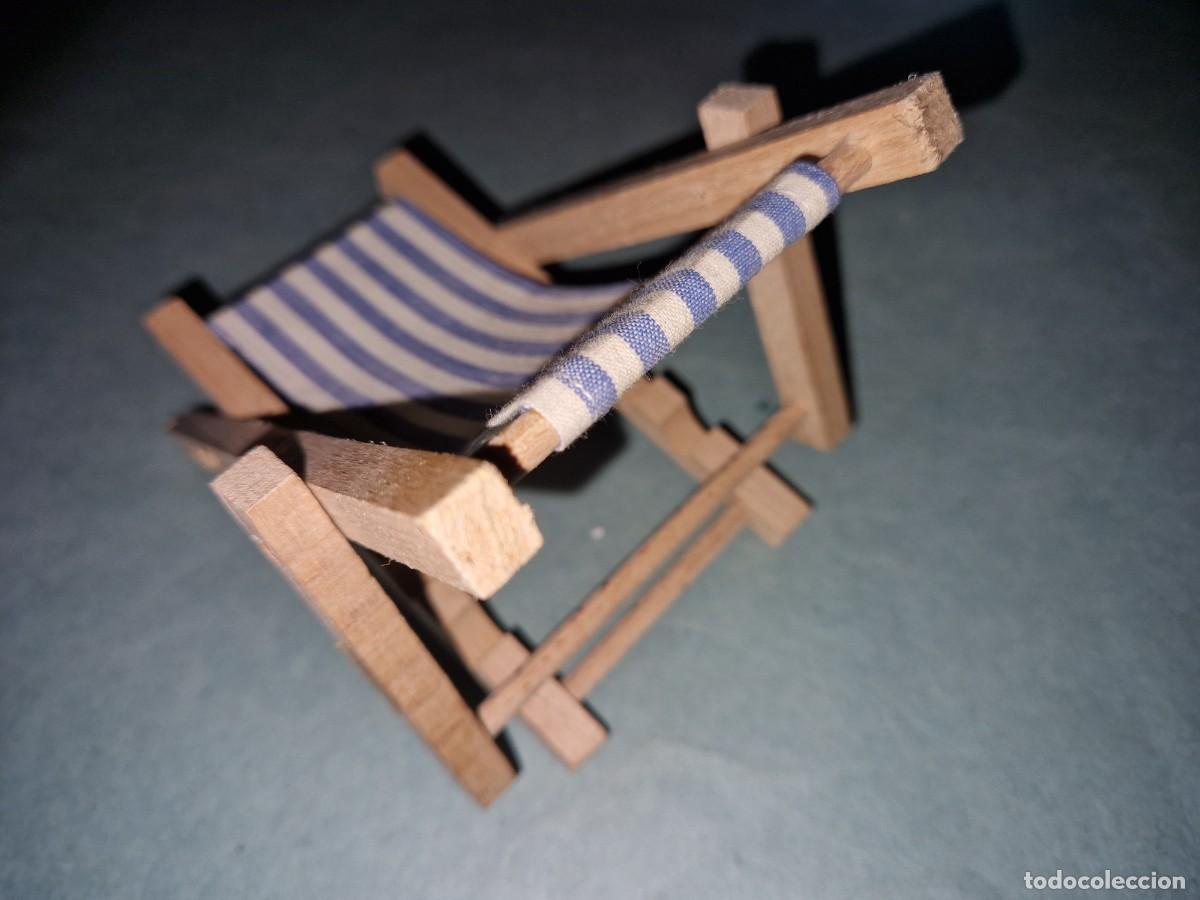 Vestidos mu&ntilde;ecas espa&ntilde;olas: HAMACA DE MADERA SILLA MU&Ntilde;ECA - Foto 2