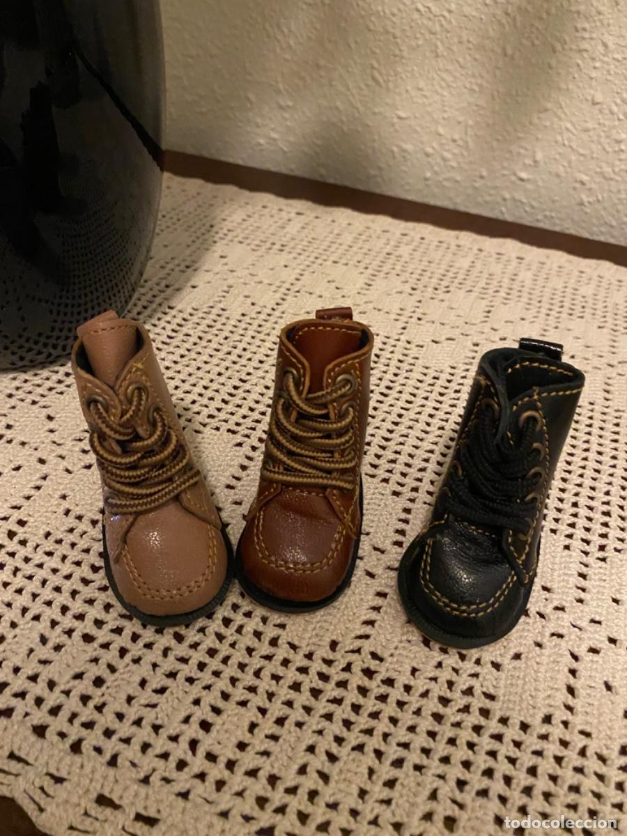 Vestidos mu&ntilde;ecas espa&ntilde;olas: Botas de piel para Nancy - Foto 1