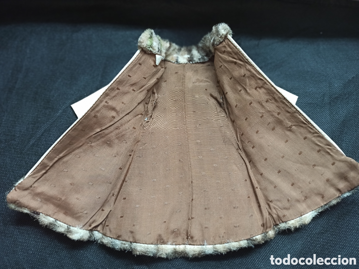 Vestidos mu&ntilde;ecas espa&ntilde;olas: NC01-Abrigo invierno leopardo de Nancy - Foto 3