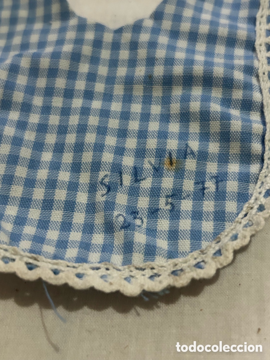 Vestidos mu&ntilde;ecas espa&ntilde;olas: Antiguo babero para mu&ntilde;ecas - Foto 2