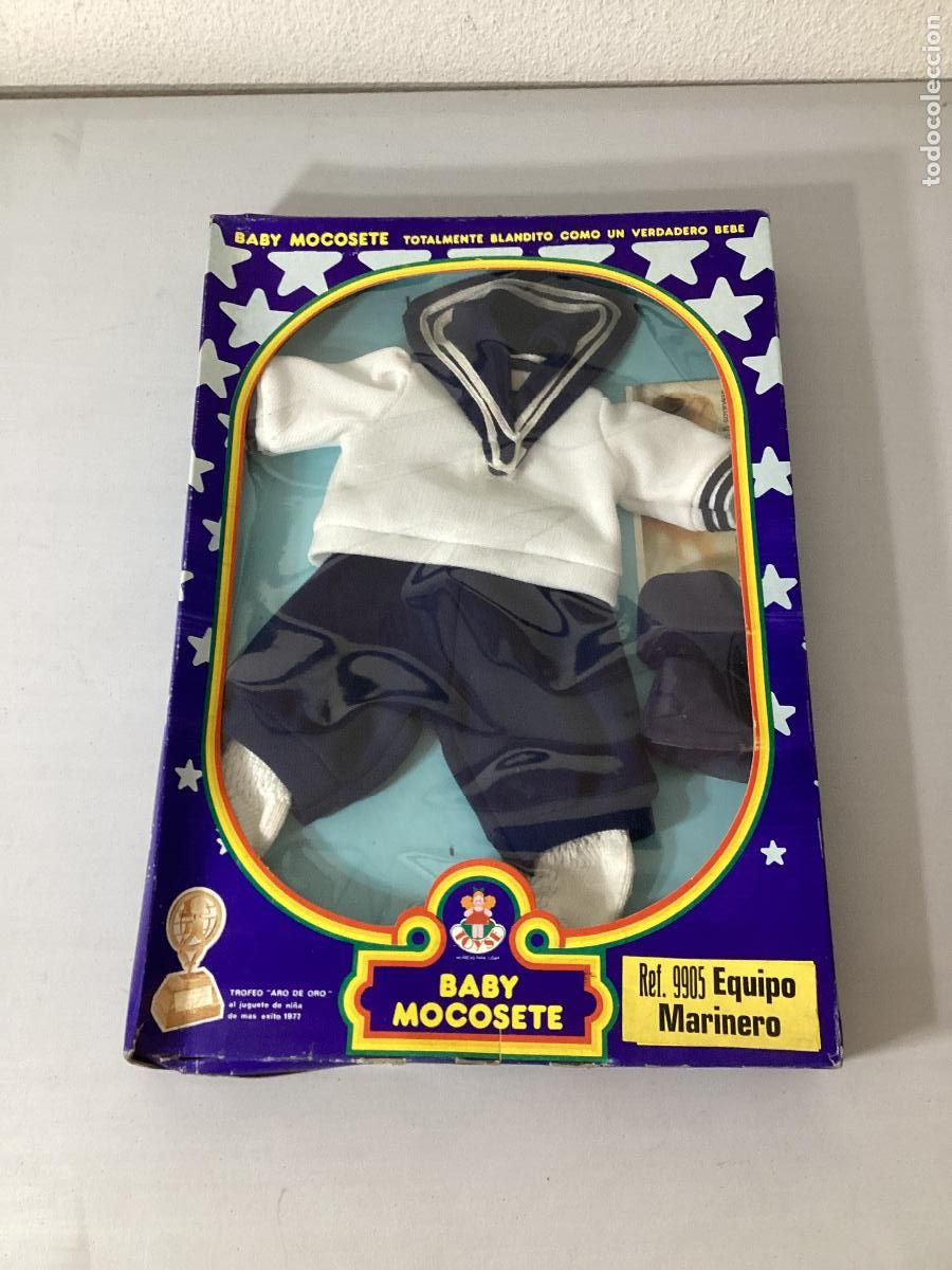 Vestidos Mu&ntilde;ecas Espa&ntilde;olas: CONJUNTO BABY MOCOSETE MARINERO, REF 9905, EN CAJA. CC