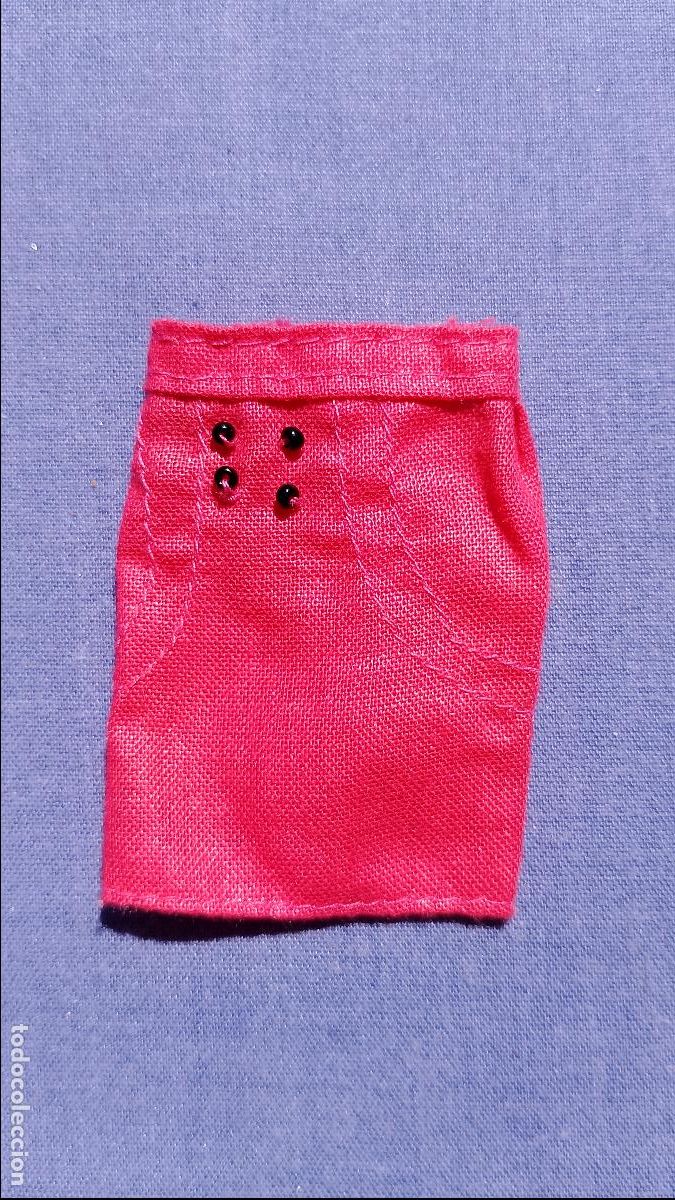 Vestidos Mu&ntilde;ecas Espa&ntilde;olas: Antigua falda rosa original de mu&ntilde;eca Chabel Lluvia de Feber, modelo Oxford Street