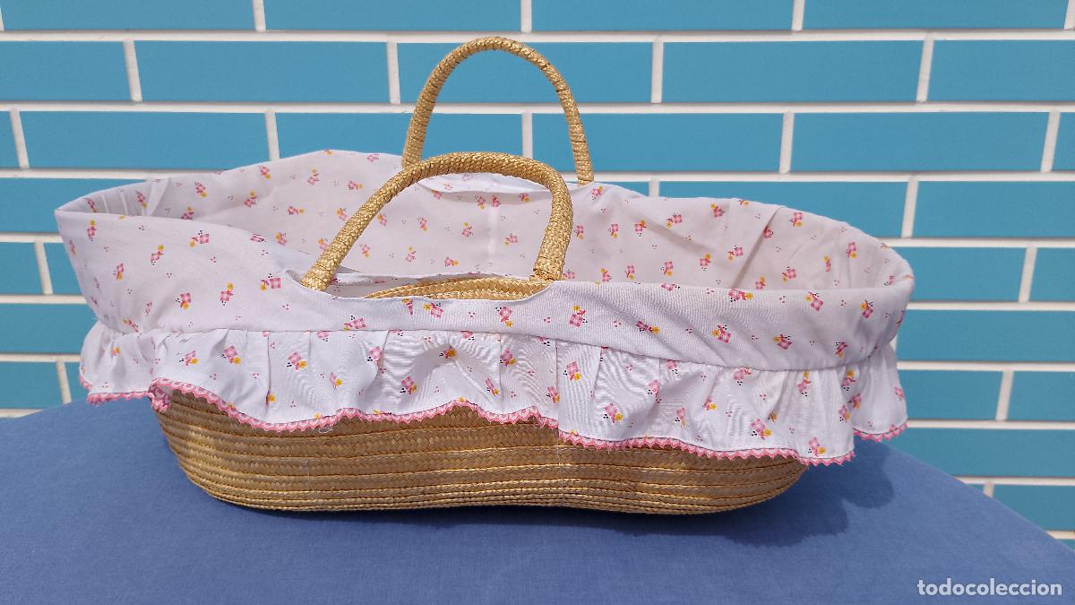 Vestidos Mu&ntilde;ecas Espa&ntilde;olas: Antiguo capazo o ser&oacute;n de mimbre para mu&ntilde;ecas beb&eacute;, v&aacute;lido para Mocosete y Nenuco