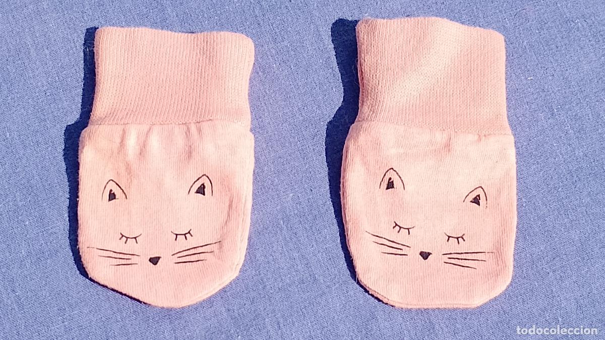 Vestidos Mu&ntilde;ecas Espa&ntilde;olas: Manoplas rosas para mu&ntilde;ecas beb&eacute;