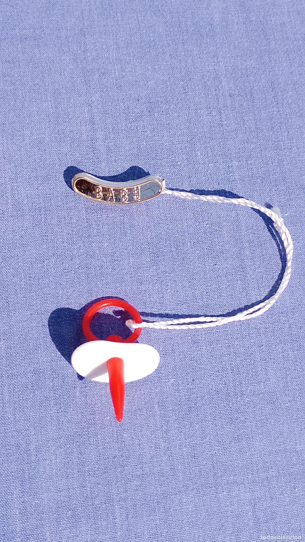 Vestidos Mu&ntilde;ecas Espa&ntilde;olas: Antiguo chupete con broche para mu&ntilde;ecas beb&eacute;