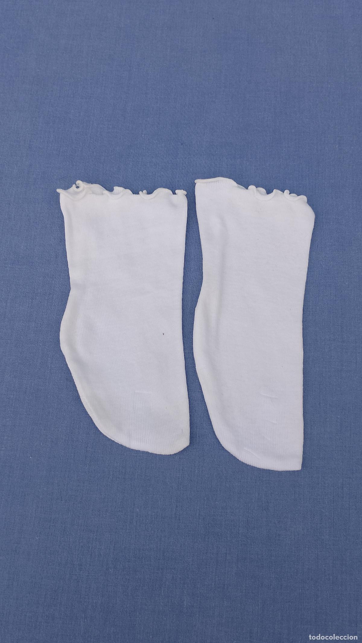 Vestidos Mu&ntilde;ecas Espa&ntilde;olas: Antiguos calcetines blancos para mu&ntilde;ecas grandes, v&aacute;lidos para Rosaura