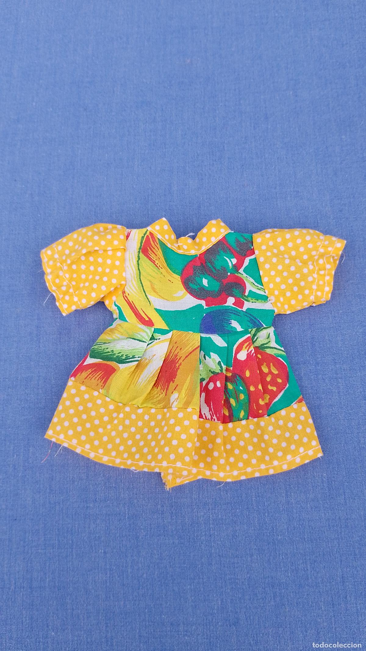 Vestidos Mu&ntilde;ecas Espa&ntilde;olas: Antiguo vestido amarillo para mu&ntilde;ecas