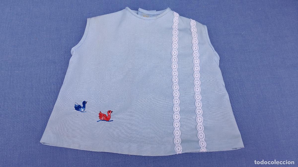 Vestidos Mu&ntilde;ecas Espa&ntilde;olas: Antiguo vestido bordado de ni&ntilde;a Terlenka de los a&ntilde;os 60, v&aacute;lido para mu&ntilde;ecas