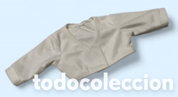 Vestidos Mu&ntilde;ecas Espa&ntilde;olas: :::: CN02 - CHAQUETA BLANCA PARA MU&Ntilde;ECAS DE UNOS 50 CM.