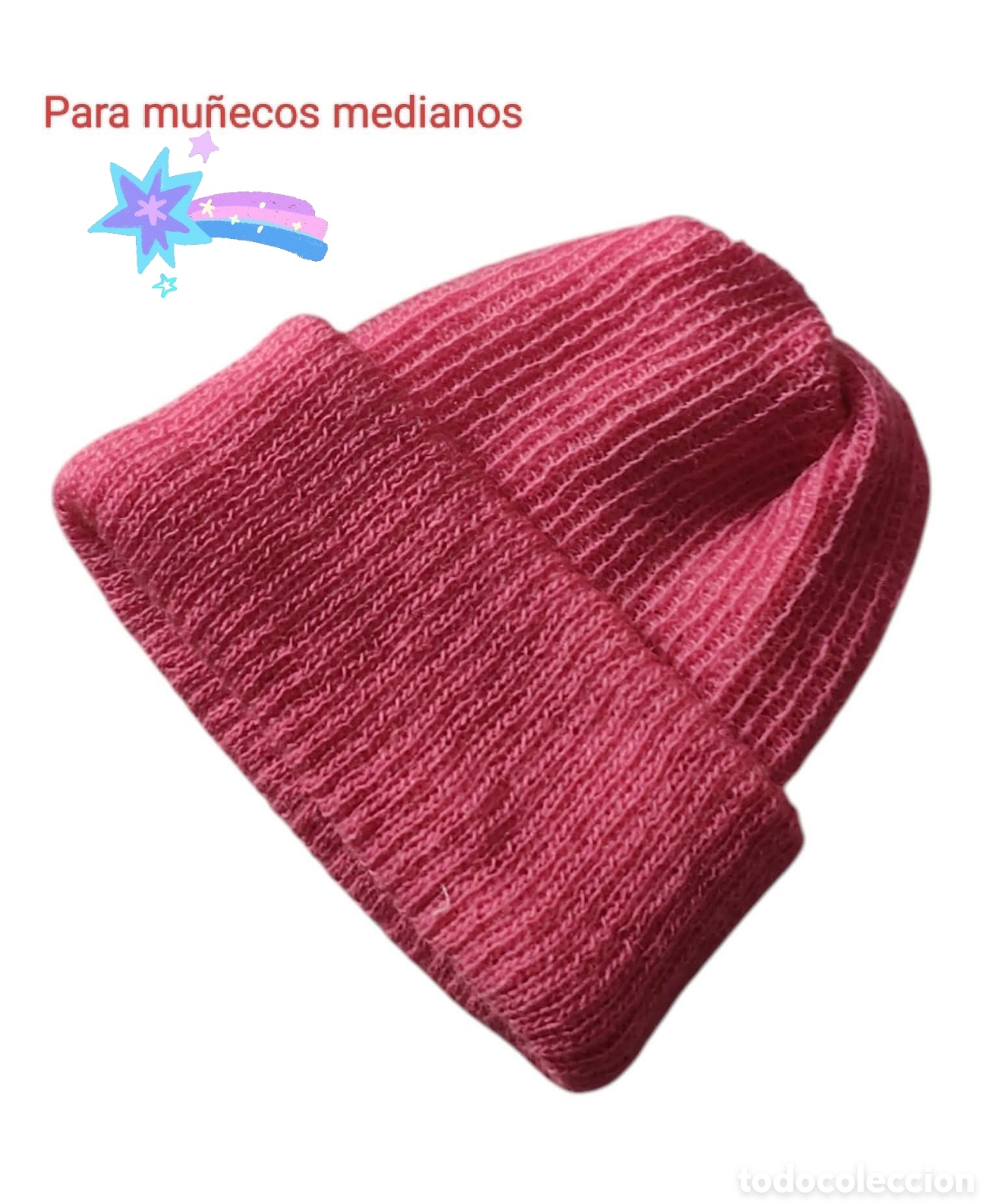 Vestidos Mu&ntilde;ecas Espa&ntilde;olas: :::: CN17 - GORRITO ROSA PARA MU&Ntilde;ECOS MEDIANOS
