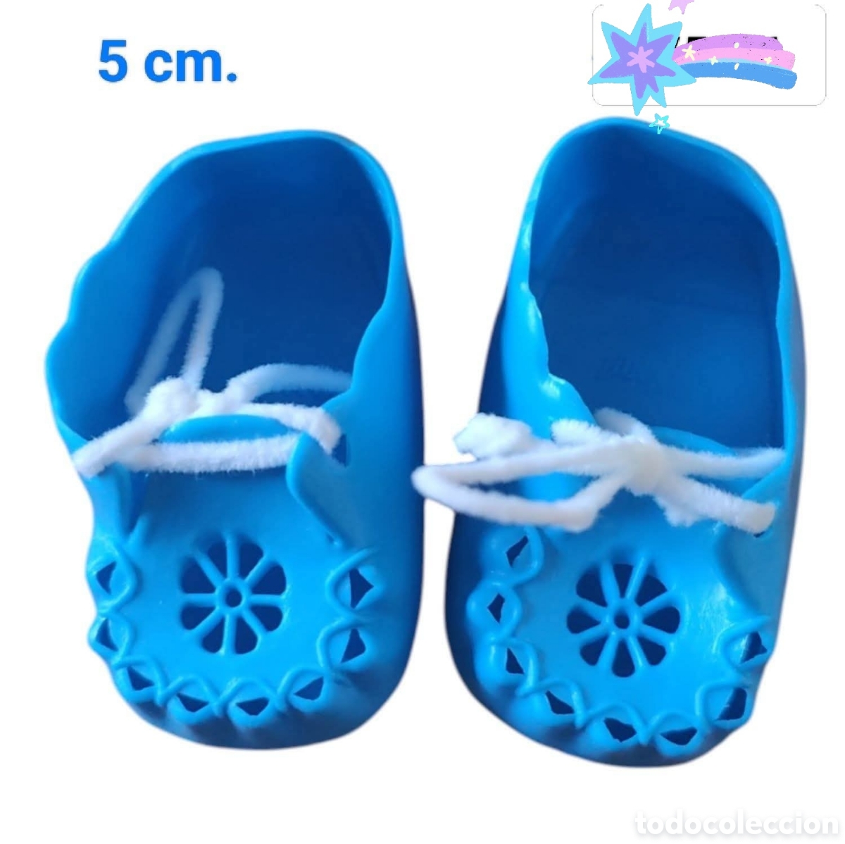 Vestidos Mu&ntilde;ecas Espa&ntilde;olas: :::: CN20 - ZAPATITOS AZULES DE 5 CM.
