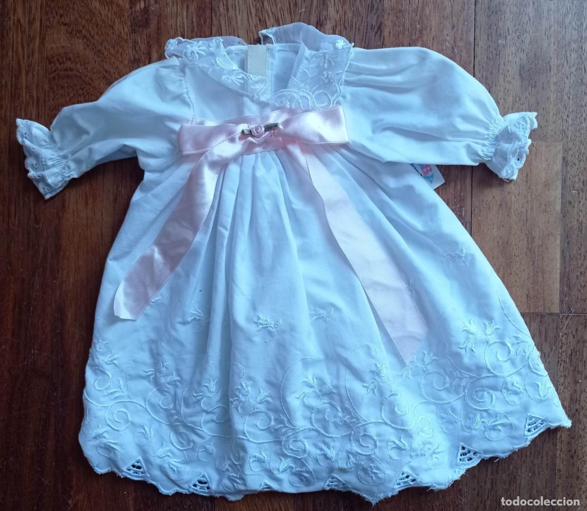 Vestidos Mu&ntilde;ecas Espa&ntilde;olas: VESTIDO BABY BORN BLANCO