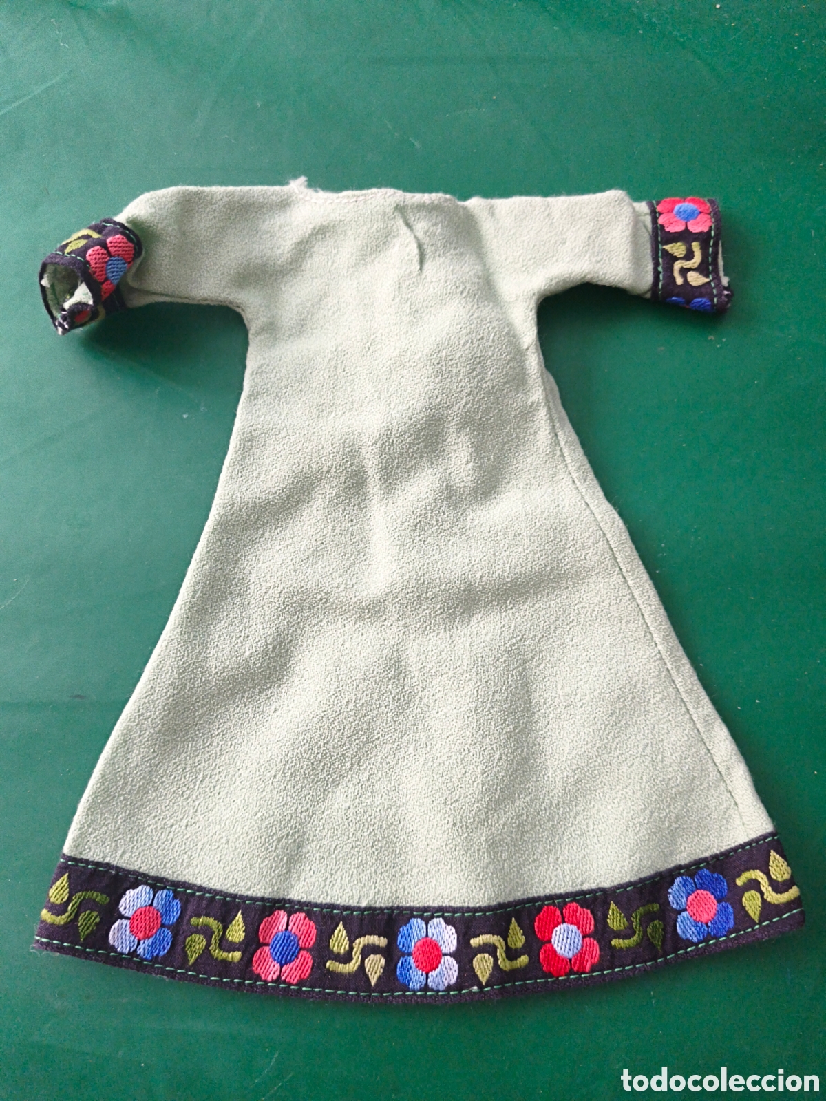 Vestidos Bonecas Espanholas: Vestido mu&ntilde;ecas verde a&ntilde;os 70-80