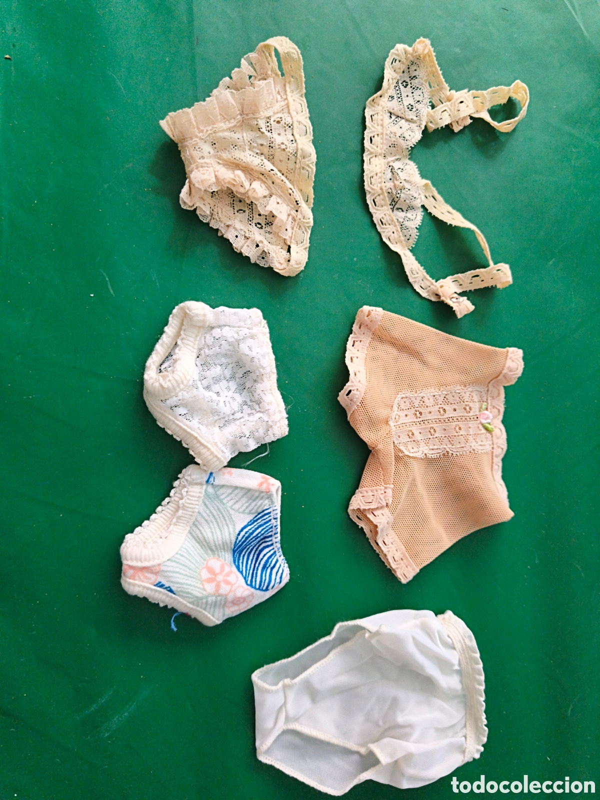 Vestiti Bambole Spagnole: Lote ropa interior mu&ntilde;eca a&ntilde;os 70-80