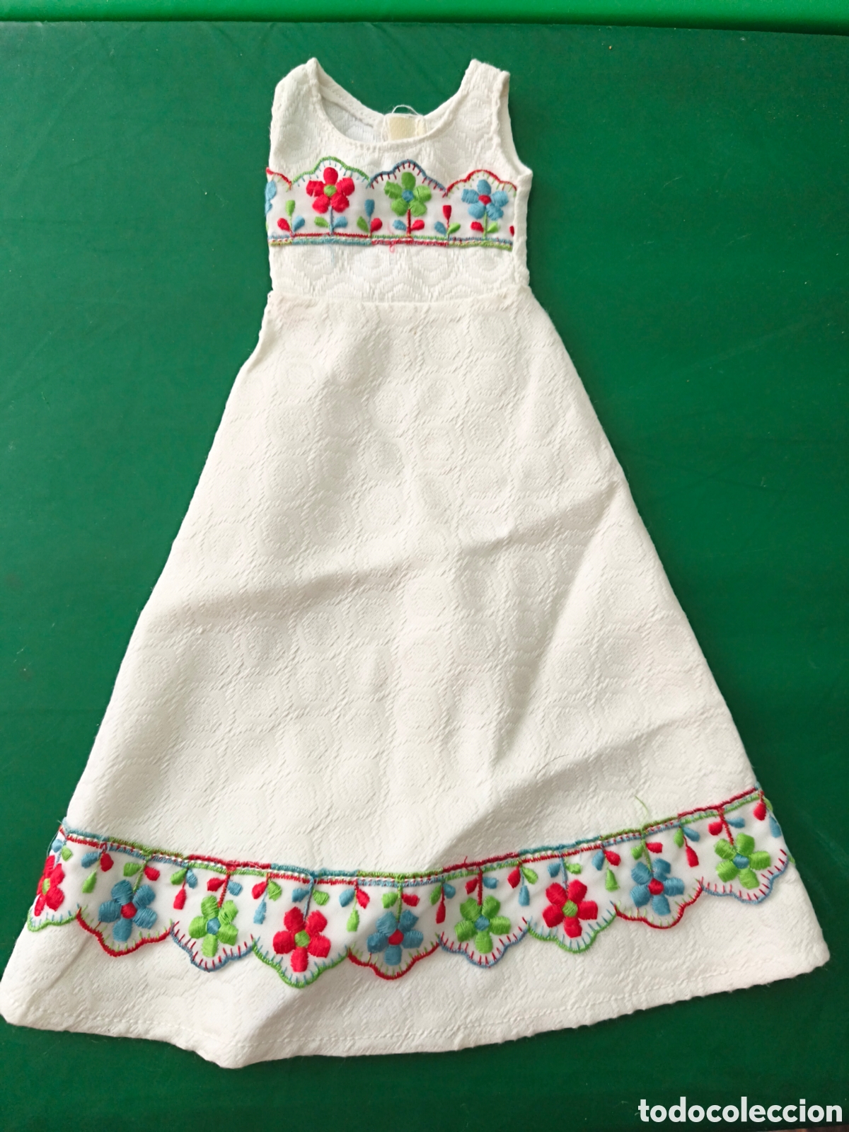 Vestidos Mu&ntilde;ecas Espa&ntilde;olas: Famosa Vestido blanco con flores