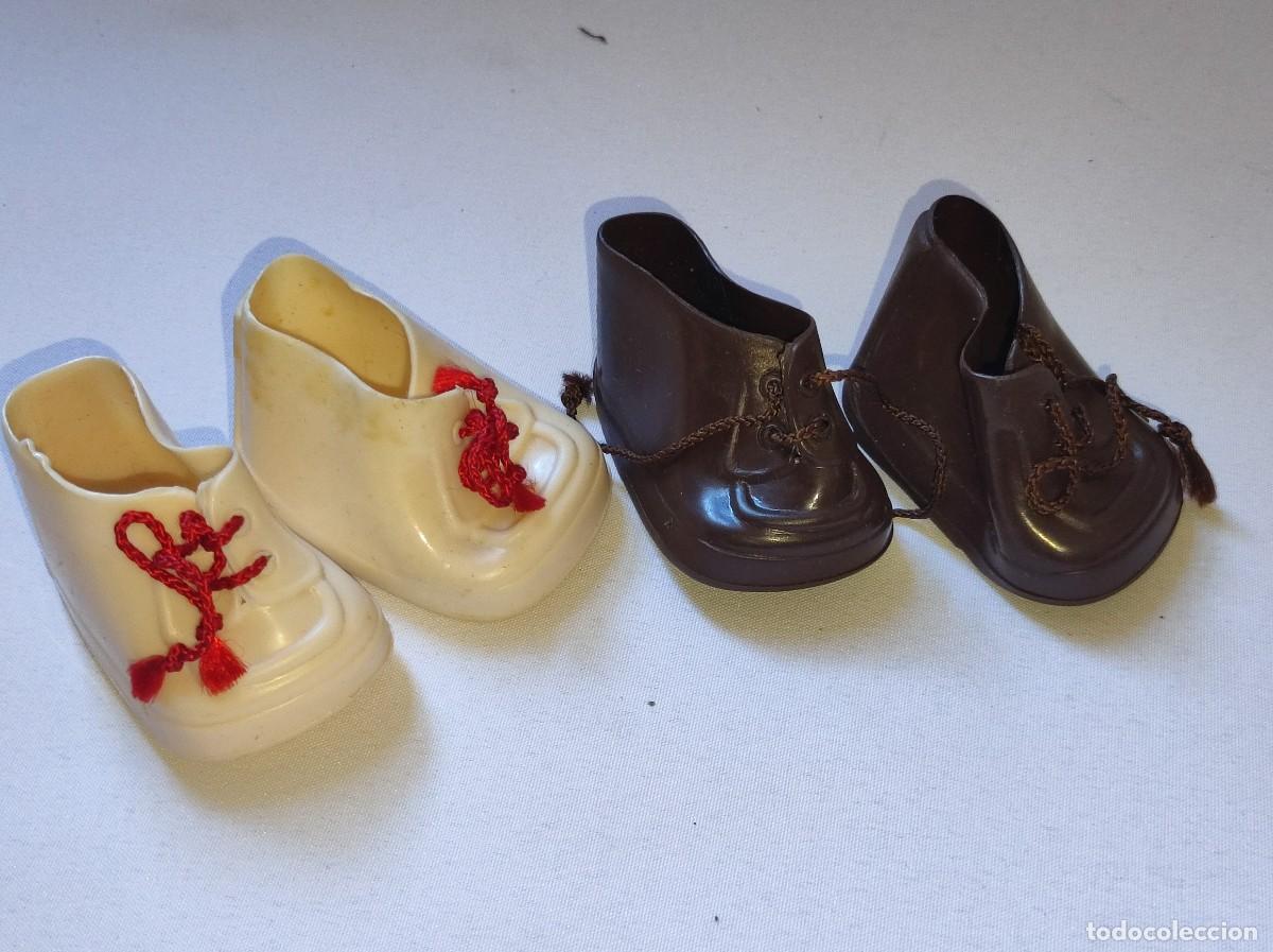 Vestidos Mu&ntilde;ecas Espa&ntilde;olas: Antiguos 2 juegos de zapatos botas originales de mu&ntilde;eco Baby Mocosete de Toyse