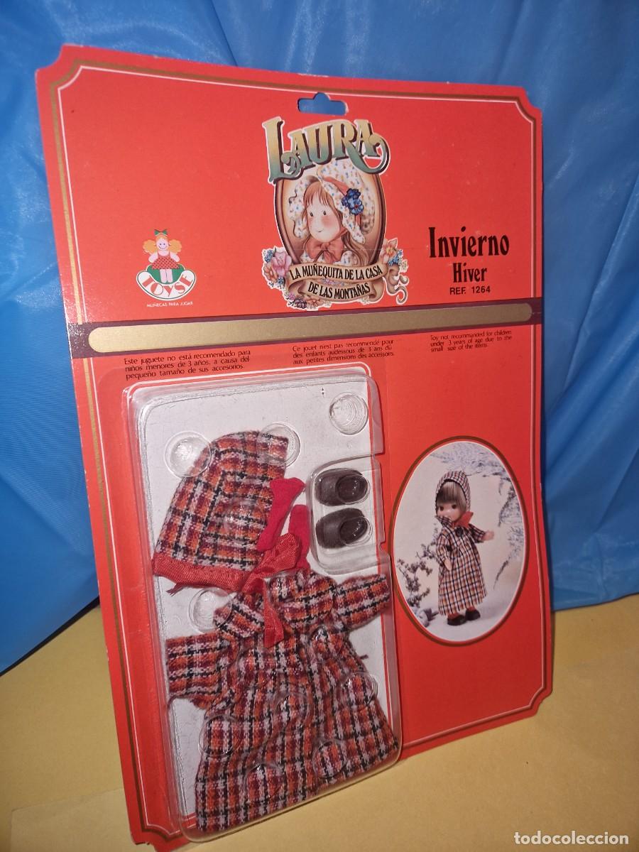 Vestidos Mu&ntilde;ecas Espa&ntilde;olas: Antiguo blister original del conjunto de ropa Invierno de la mu&ntilde;eca Laura de las Monta&ntilde;as de Toyse