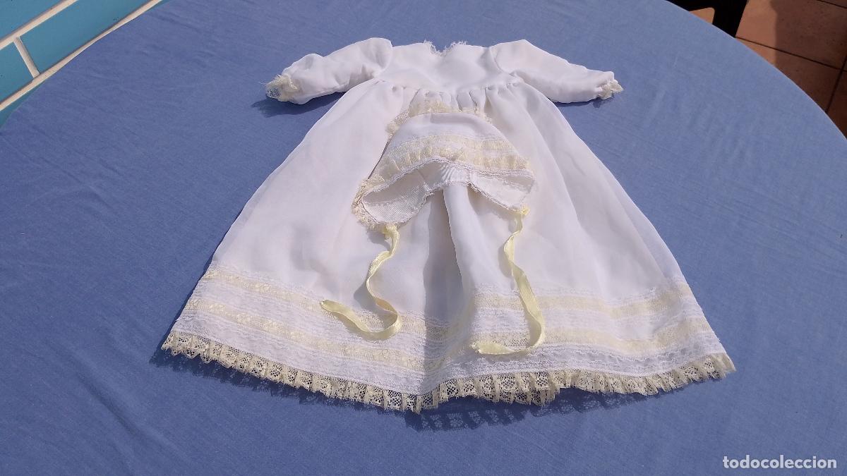 Vestidos Mu&ntilde;ecas Espa&ntilde;olas: Antiguo conjunto de ropa de bautizo para mu&ntilde;ecas beb&eacute;