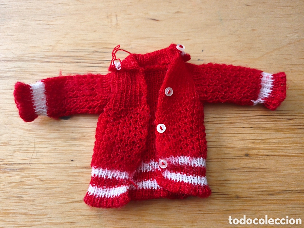 Vestidos Mu&ntilde;ecas Espa&ntilde;olas: Chaqueta de lana roja