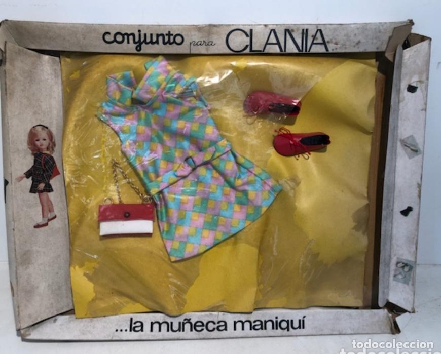 Vestidos Mu&ntilde;ecas Espa&ntilde;olas: DIFICIL CONJUNTO DE MU&Ntilde;ECA MANIQU&Iacute; CLANIA EN SU CAJA