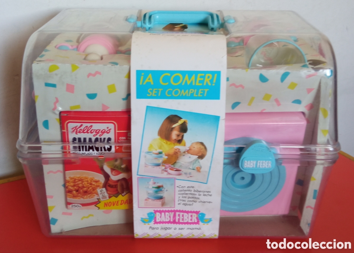 Vestidos Mu&ntilde;ecas Espa&ntilde;olas: MALET&Iacute;N &rdquo;A COMER&rdquo; CALIENTA-BIBERONES BABY FEBER 1989.COMPLETO,SIN USO.CON FALLO.