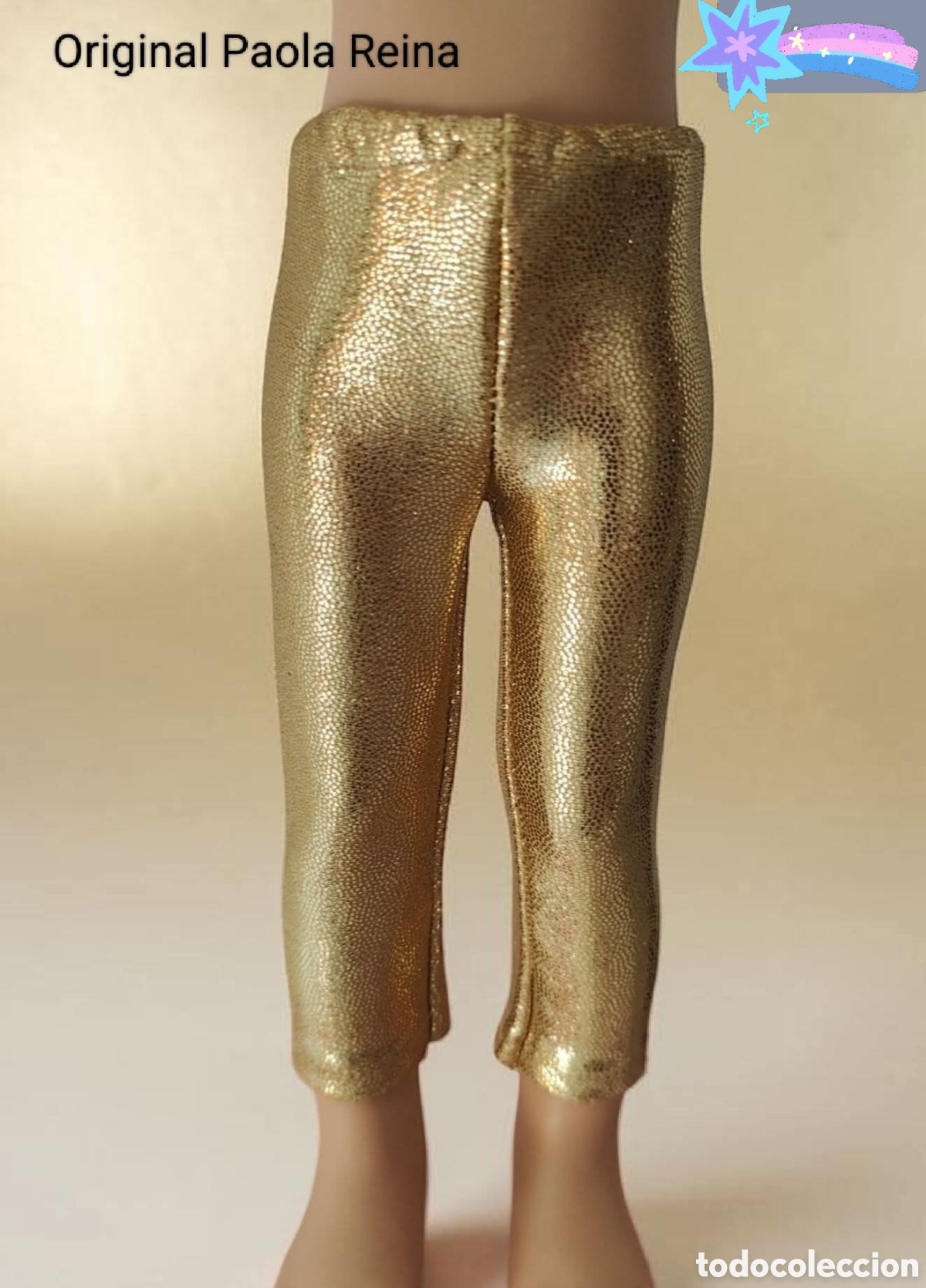 Vestidos Mu&ntilde;ecas Espa&ntilde;olas: :::: S22 - PANTALON DORADO ORIGINAL DE PAOLA REINA
