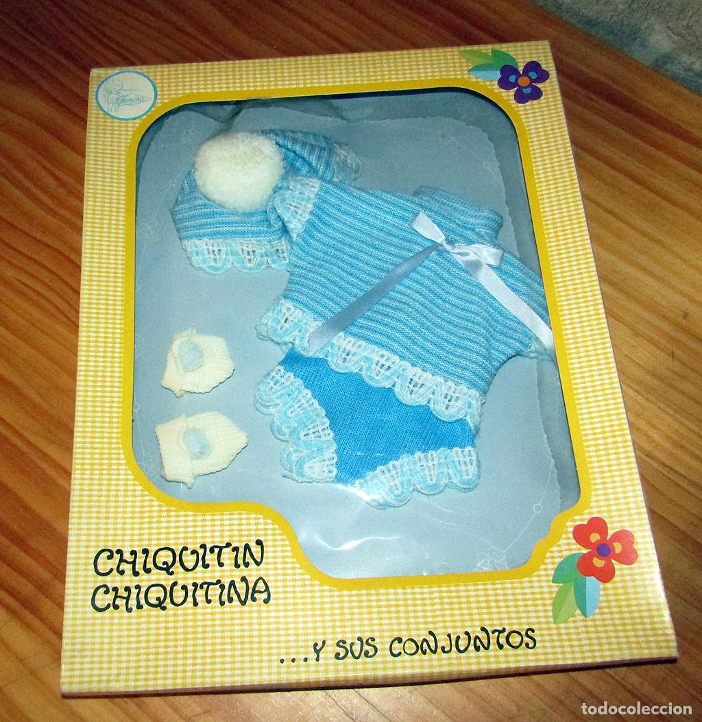 Vestidos Mu&ntilde;ecas Espa&ntilde;olas: ANTIGUO CONJUNTO MU&Ntilde;ECO CHIQUITIN O CHIQUITINA, DE FAMOSA - NUEVO Y EN SU CAJA ORIGINAL