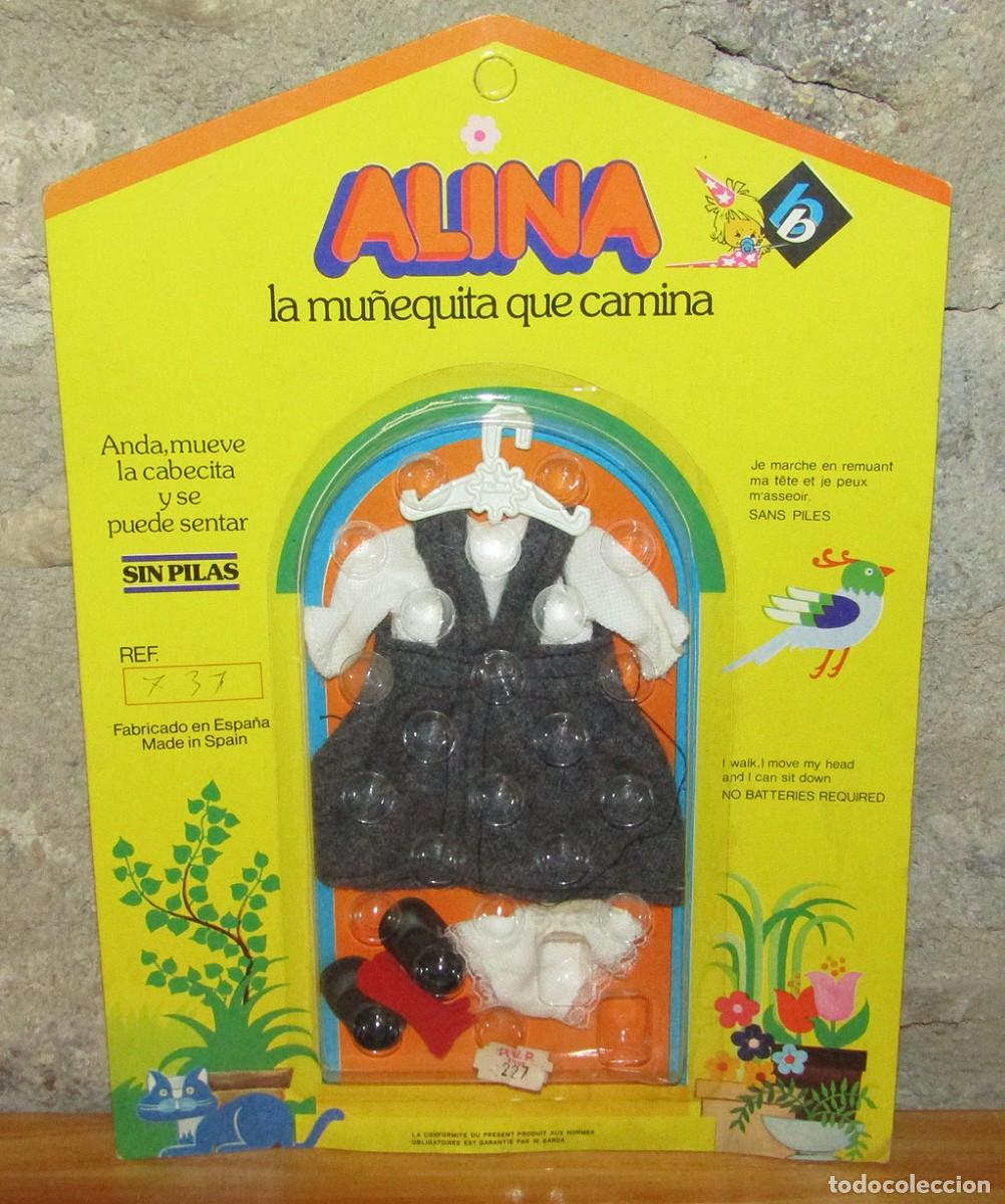 Vestidos Mu&ntilde;ecas Espa&ntilde;olas: ANTIGUO BLISTER ALINA DE BB CONJUNTO DE ROPA - A&Ntilde;OS 70 - NUEVO A ESTRENAR