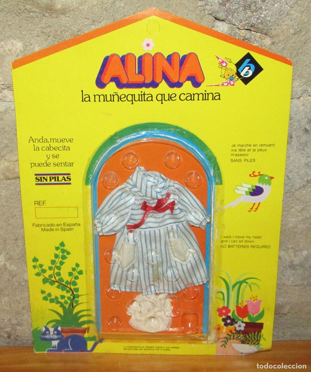 Vestidos Mu&ntilde;ecas Espa&ntilde;olas: ANTIGUO BLISTER ALINA DE BB CONJUNTO DE ROPA - A&Ntilde;OS 70 - NUEVO A ESTRENAR