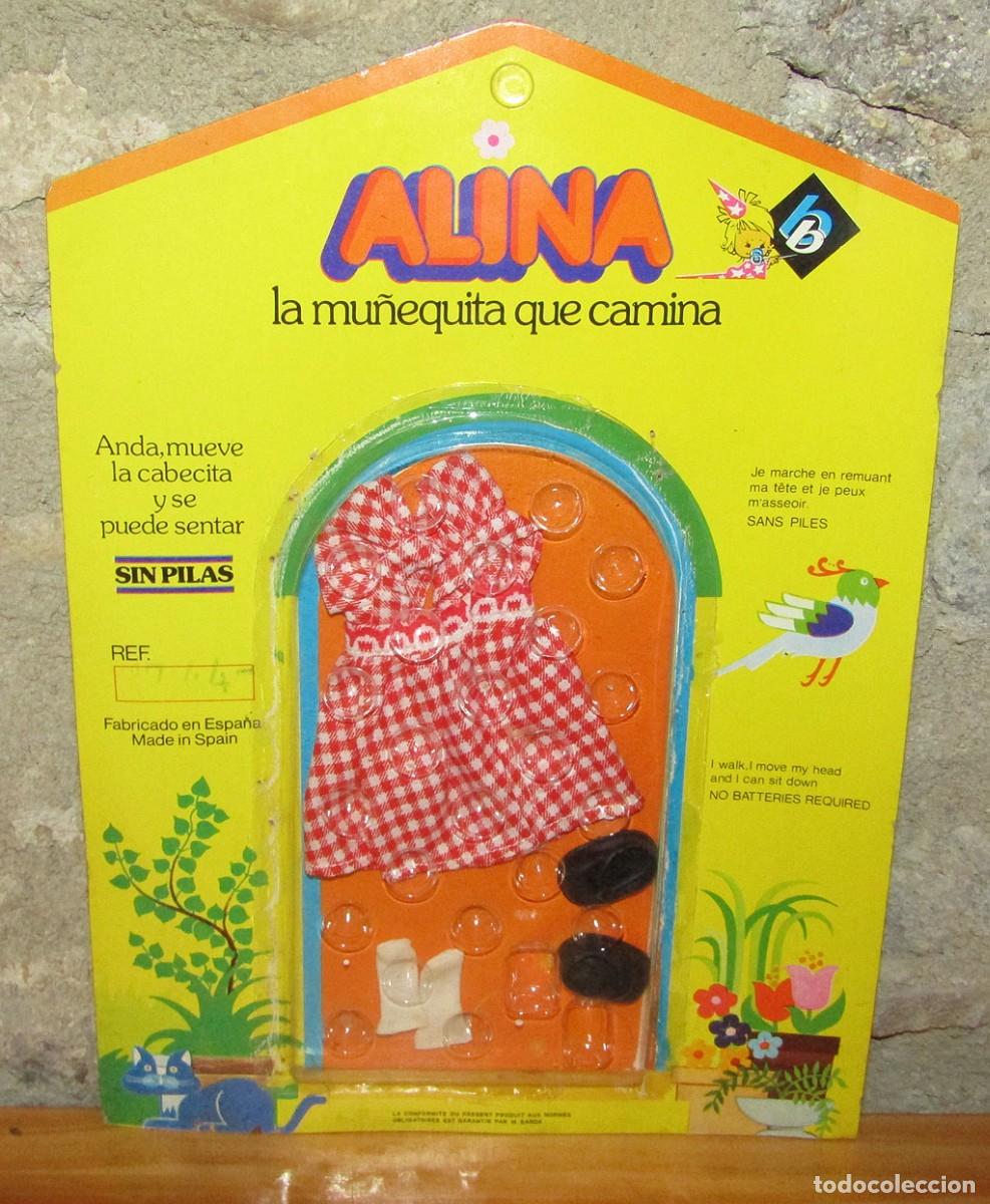 Vestidos Mu&ntilde;ecas Espa&ntilde;olas: ANTIGUO BLISTER ALINA DE BB CONJUNTO DE ROPA - A&Ntilde;OS 70 - NUEVO A ESTRENAR
